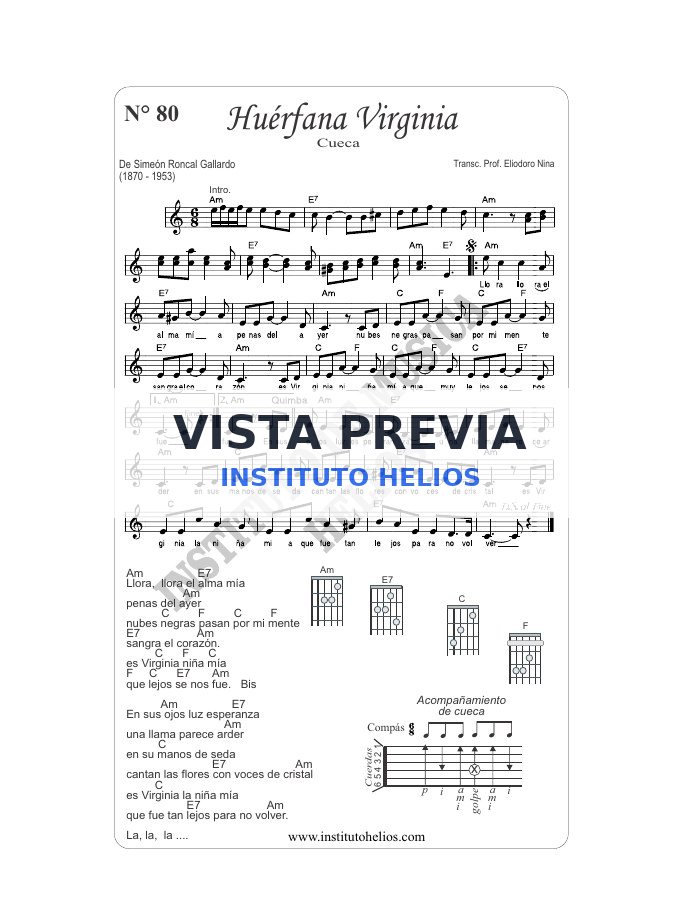 Vista previa de Huerfana Virginia